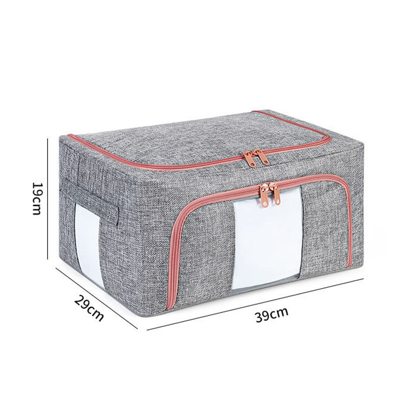 TB-0432 Small Size 21L Dual Opening Summer Clothes T-shirt Storage Bag with Transparent Window