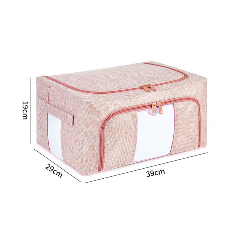 TB-0432 Small Size 21L Dual Opening Summer Clothes T-shirt Storage Bag with Transparent Window