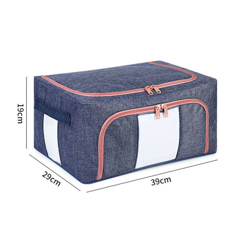TB-0432 Small Size 21L Dual Opening Summer Clothes T-shirt Storage Bag with Transparent Window