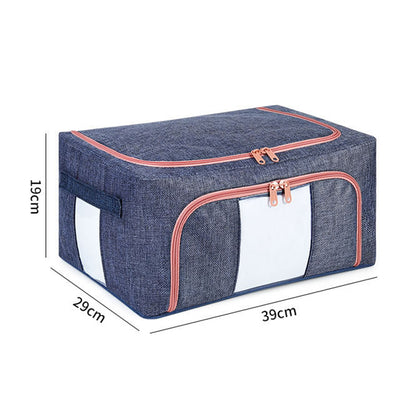TB-0432 Small Size 21L Dual Opening Summer Clothes T-shirt Storage Bag with Transparent Window