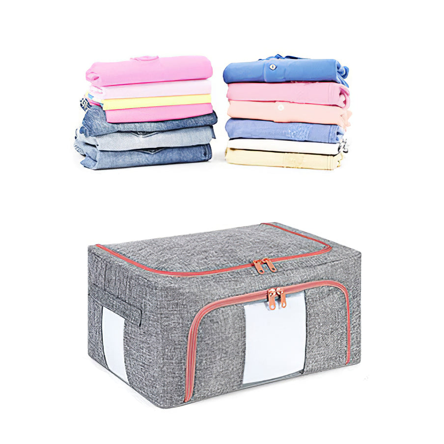 TB-0432 Small Size 21L Dual Opening Summer Clothes T-shirt Storage Bag with Transparent Window