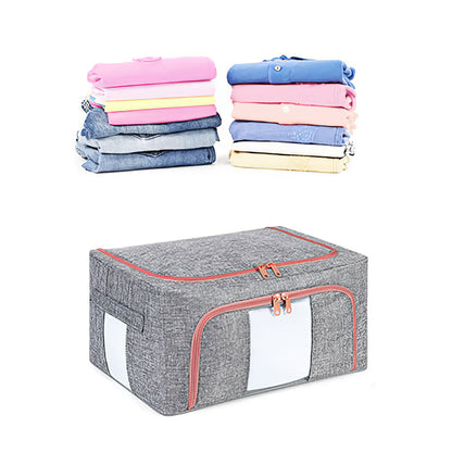 TB-0432 Small Size 21L Dual Opening Summer Clothes T-shirt Storage Bag with Transparent Window