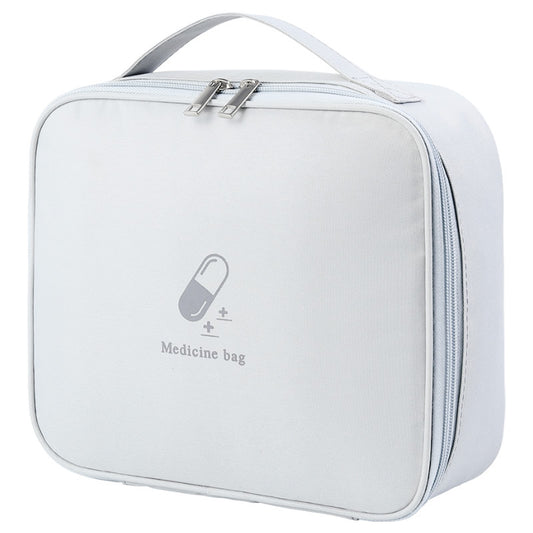 TB-0654 Large Size Travel Emergency Medical Bag Portable Dual Zipper Medicine Storage Handbag