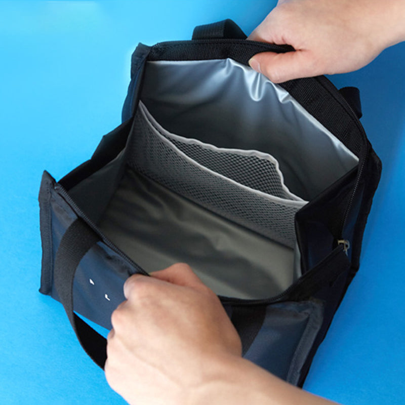 Stylish Insulated Lunch Tote Bag Picnic Office School Bento Zipper Bag