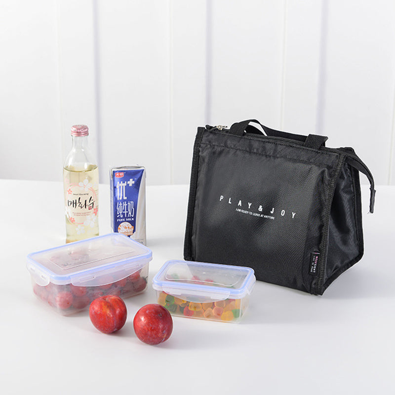 Stylish Insulated Lunch Tote Bag Picnic Office School Bento Zipper Bag