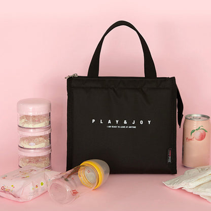 Stylish Insulated Lunch Tote Bag Picnic Office School Bento Zipper Bag