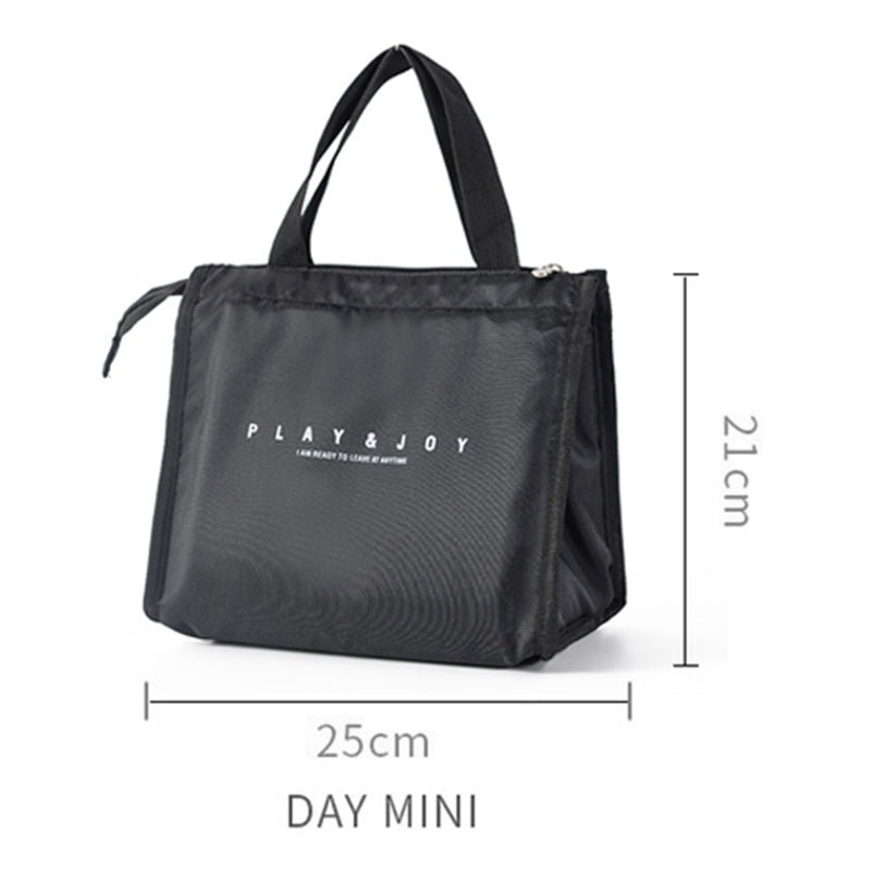 Stylish Insulated Lunch Tote Bag Picnic Office School Bento Zipper Bag