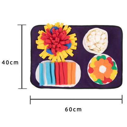 60*40cm Durable Interactive Dog Feeding Mat Puzzle Toys Foraging Skills Mat for Cats Dogs