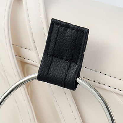 TB-0395 Transparent PVC Cover+PU Leather Women's Bag Moisture-proof Handbag Storage Bag, Size: S