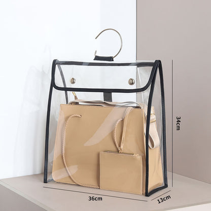 TB-0395 Large Storage Bag Home Organization Case Transparent PVC Cover Stylish Women's Bag Dustproof Handbag Tote Bag, Size: L