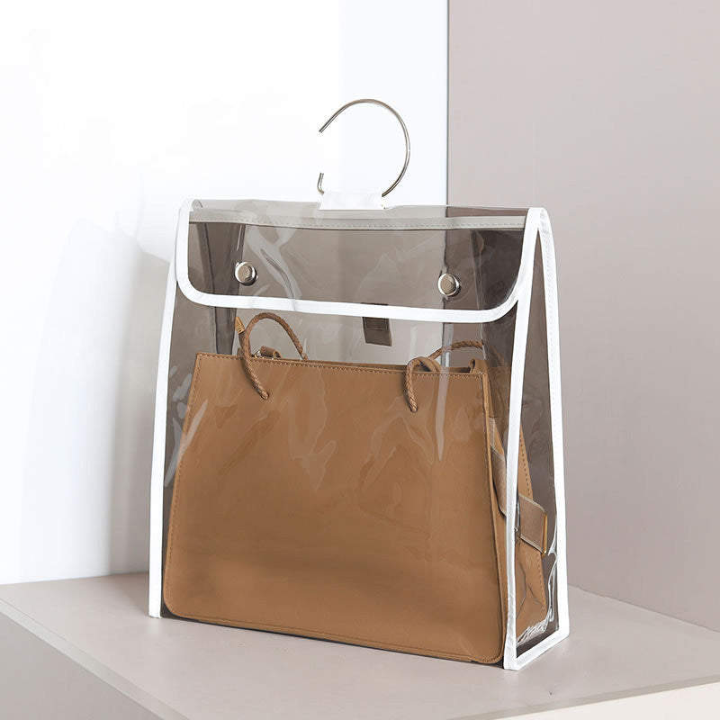 TB-0395 Large Storage Bag Home Organization Case Transparent PVC Cover Stylish Women's Bag Dustproof Handbag Tote Bag, Size: L