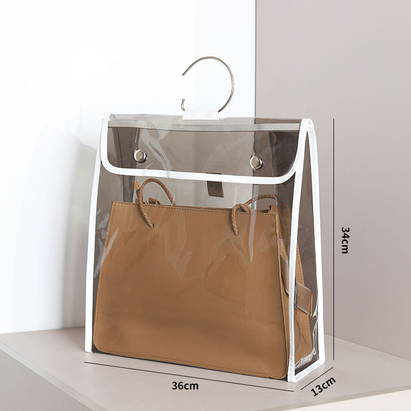 TB-0395 Large Storage Bag Home Organization Case Transparent PVC Cover Stylish Women's Bag Dustproof Handbag Tote Bag, Size: L