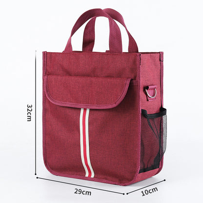 TB-0517 Multifunction Student School Bag Document Briefcase Handbag Backpack Shoulders Bag