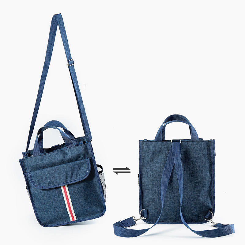 TB-0517 Multifunction Student School Bag Document Briefcase Handbag Backpack Shoulders Bag