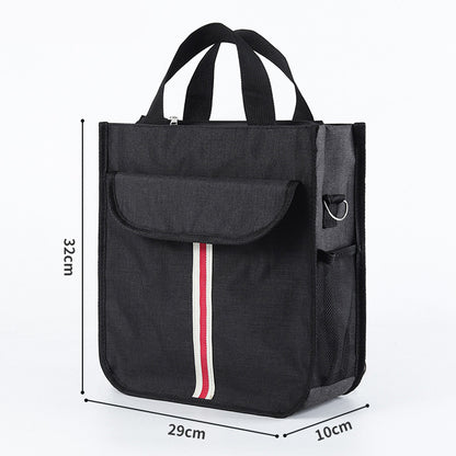 TB-0517 Multifunction Student School Bag Document Briefcase Handbag Backpack Shoulders Bag