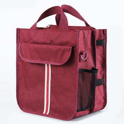 TB-0517 Large School Bag Student Bag College Teacher Briefcase Handbag Shoulders Bag (Dual-layer Design)