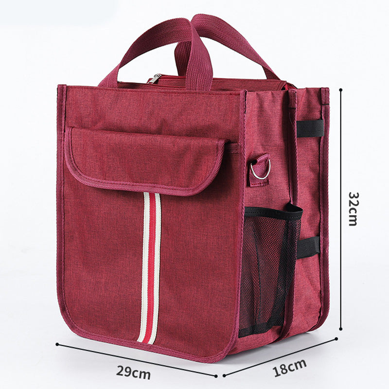 TB-0517 Large School Bag Student Bag College Teacher Briefcase Handbag Shoulders Bag (Dual-layer Design)