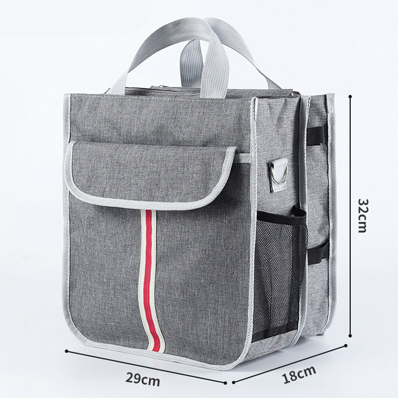 TB-0517 Large School Bag Student Bag College Teacher Briefcase Handbag Shoulders Bag (Dual-layer Design)