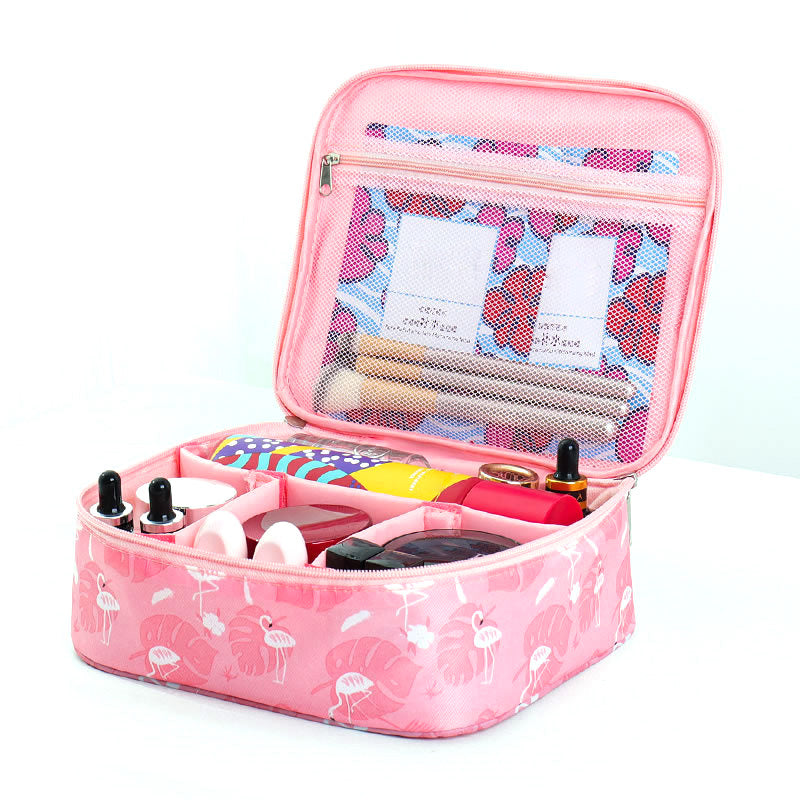 TB-0074 3.6L Travel Tote Makeup Bag Oxford Cloth Cosmetic Bag Toiletry Organizer Case