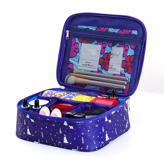 TB-0074 3.6L Travel Tote Makeup Bag Oxford Cloth Cosmetic Bag Toiletry Organizer Case