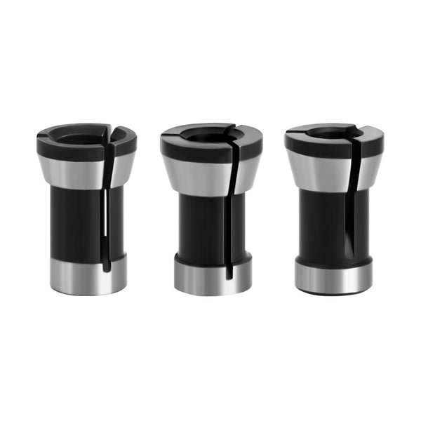 3PCS Router Collet Chuck 6mm 6.35mm 8mm Engraving Trimming Machine Clamping Adapter Converter for Woodworking