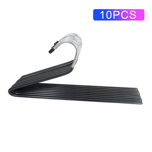 10Pcs 29cm Multifunctional Z-shaped Trouser Rack Goose Clothes Pants Hanger Non-slip Storage Racks