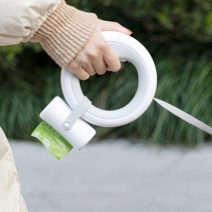 MOESTAR Dog Poop Bag Dispenser Pet Poop Waste Picker Trash Bag Holder Dog Walking Accessory (No Light)
