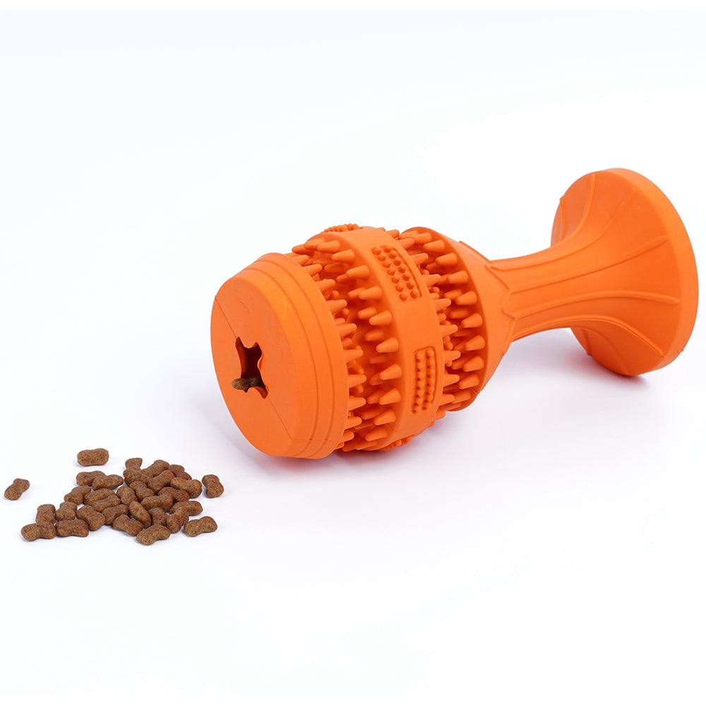 Natural Rubber Goblet Shape Pet Treat Feeding Toy Dog Teeth Cleaning Chewing Bite Interactive Toy