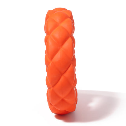 Ring Shape Natural Rubber Dog Treat Toy Pet Food Dispenser Chewing Bite Interactive Toy