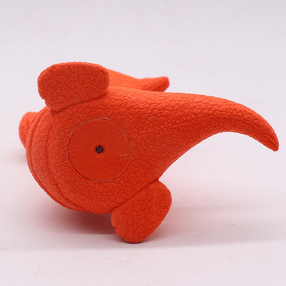 Cute Dinosaur Shape Natural Rubber Pet Teeth Cleaning Bite Toy Dog Chewing Squeaky Sound Toy