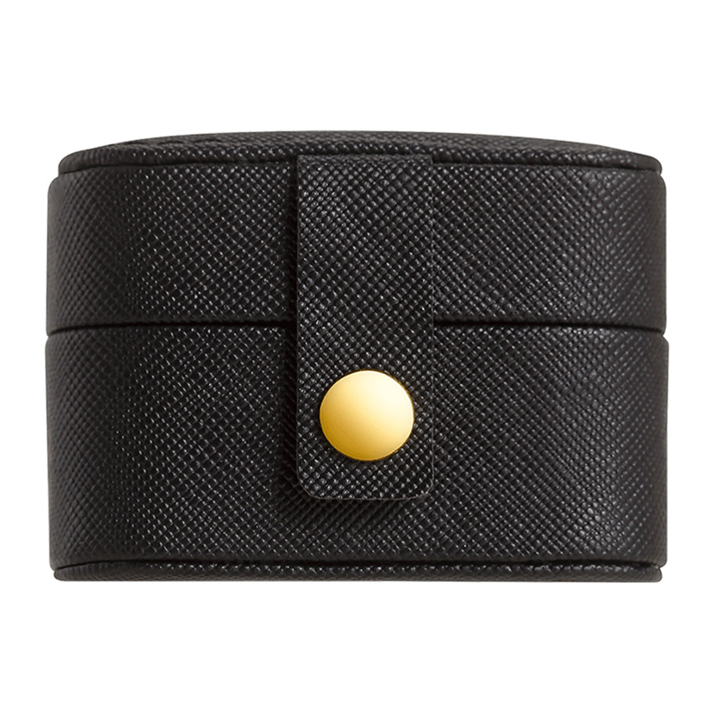 sp01244 Travel Jewelry Box Storage Organizer Square PU Leather Small Jewelry Case for Rings Earrings
