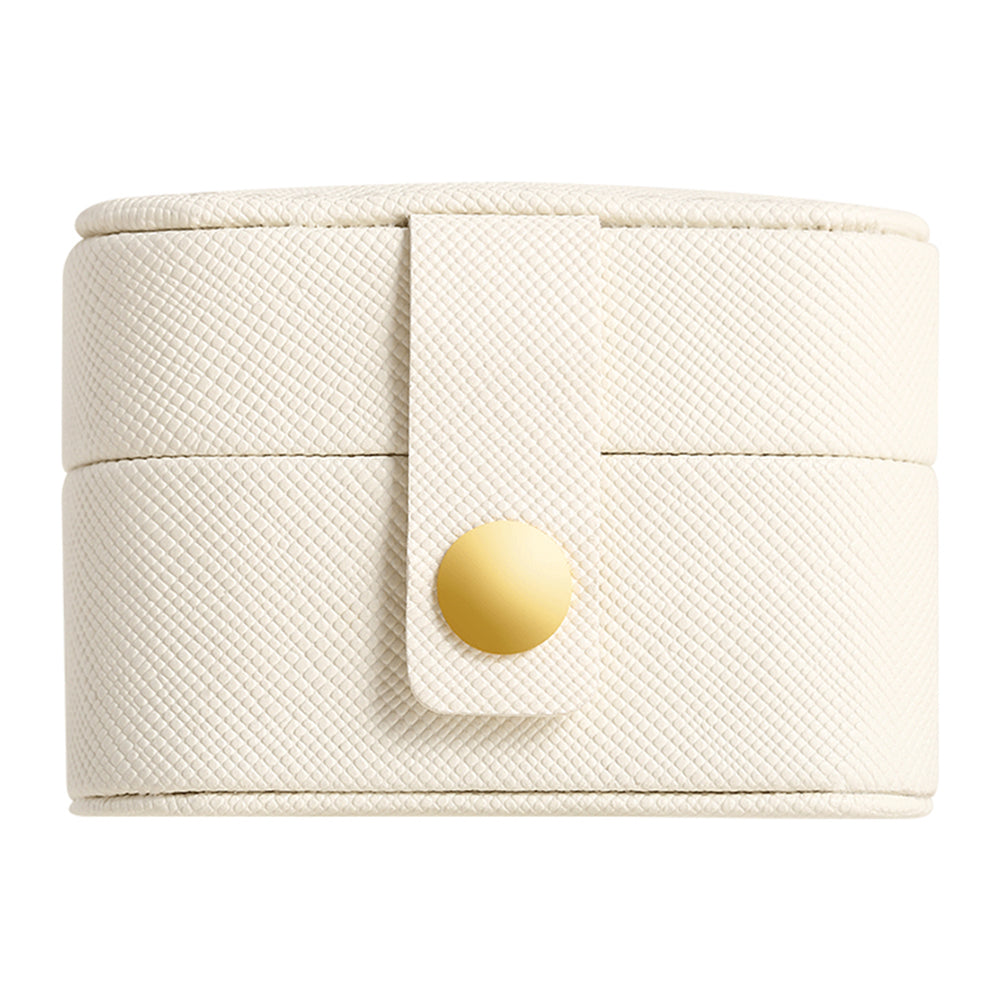 sp01244 Travel Jewelry Box Storage Organizer Square PU Leather Small Jewelry Case for Rings Earrings