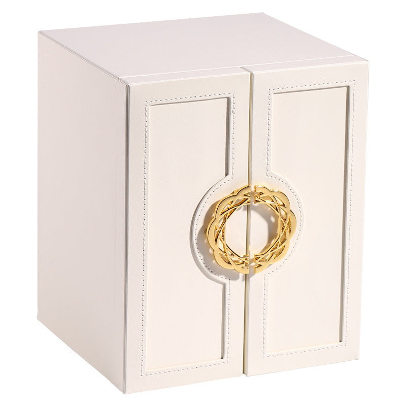 sp01181 5 Layers Jewelry Box Organizer PU Leather Jewelry Tray Drawer Storage Case for Earrings Rings Necklaces Bracelets