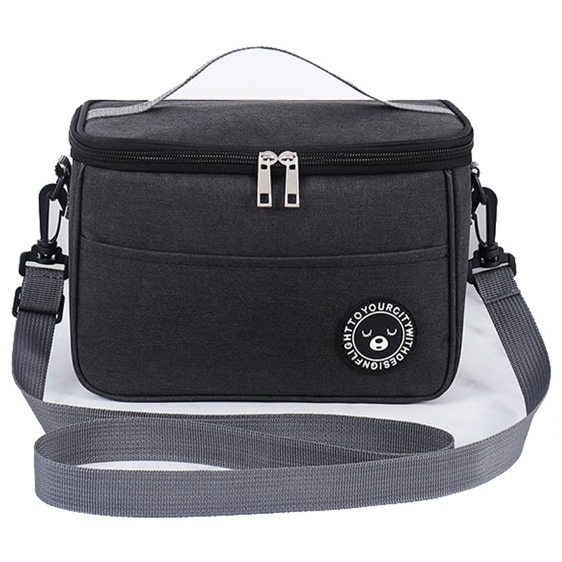 TB-0401 Oxford Cloth Insulated Lunch Carrying Bag Fruit Storage Bag with Shoulder Strap, Size: S