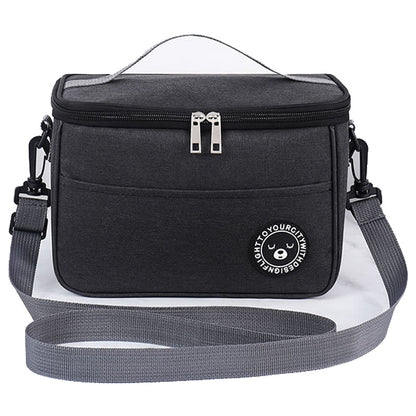TB-0401 Oxford Cloth Insulated Lunch Carrying Bag Fruit Storage Bag with Shoulder Strap, Size: S