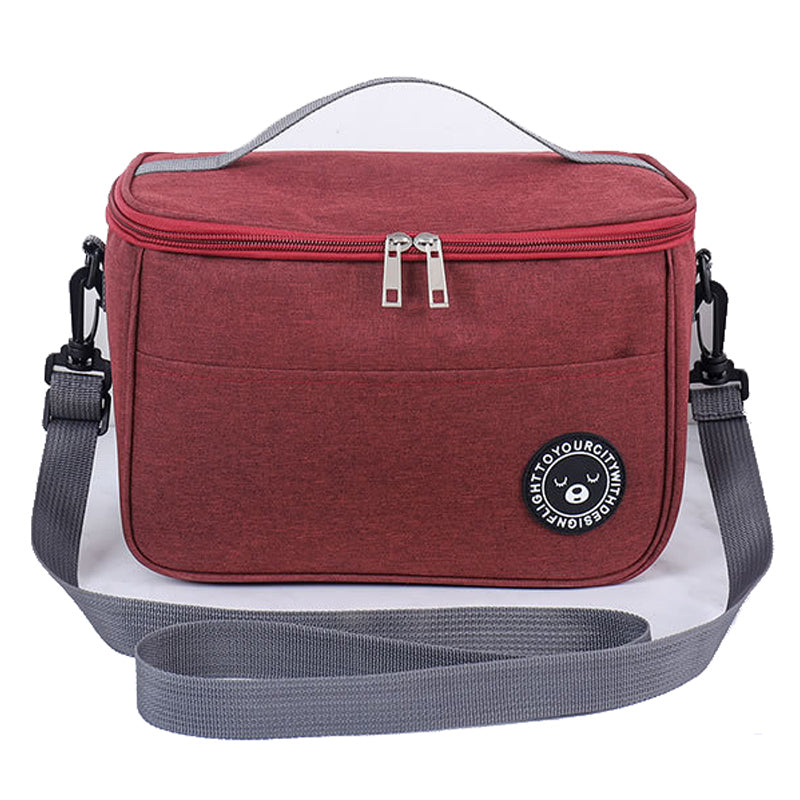 TB-0401 Fashionable Lunch Bag Handbag Thermal Insulated Cooler Lunch Tote Box with Shoulder Strap, Size: M