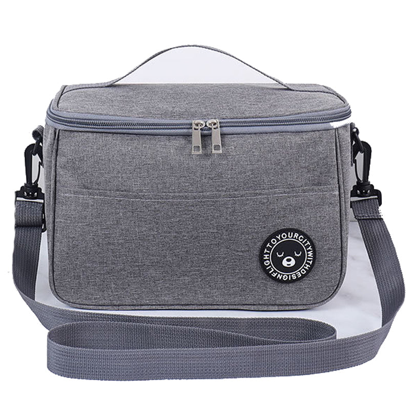 TB-0401 Fashionable Lunch Bag Handbag Thermal Insulated Cooler Lunch Tote Box with Shoulder Strap, Size: M