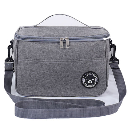 TB-0401 Fashionable Lunch Bag Handbag Thermal Insulated Cooler Lunch Tote Box with Shoulder Strap, Size: M