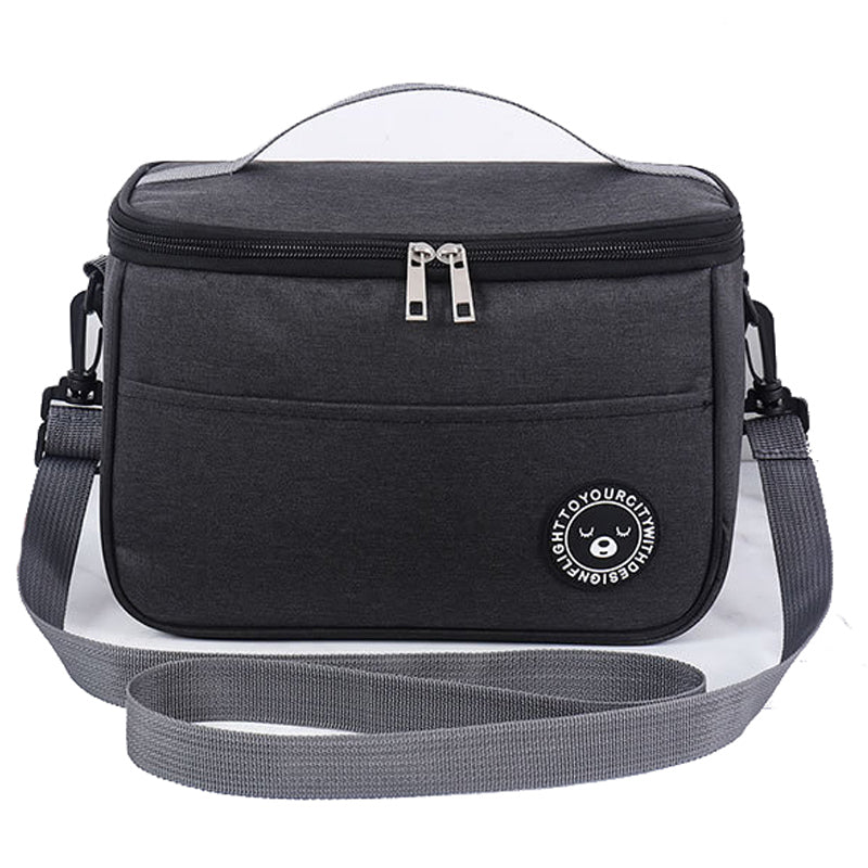 TB-0401 Fashionable Lunch Bag Handbag Thermal Insulated Cooler Lunch Tote Box with Shoulder Strap, Size: M