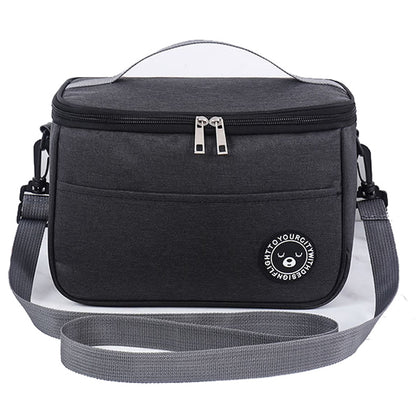 TB-0401 Fashionable Lunch Bag Handbag Thermal Insulated Cooler Lunch Tote Box with Shoulder Strap, Size: M