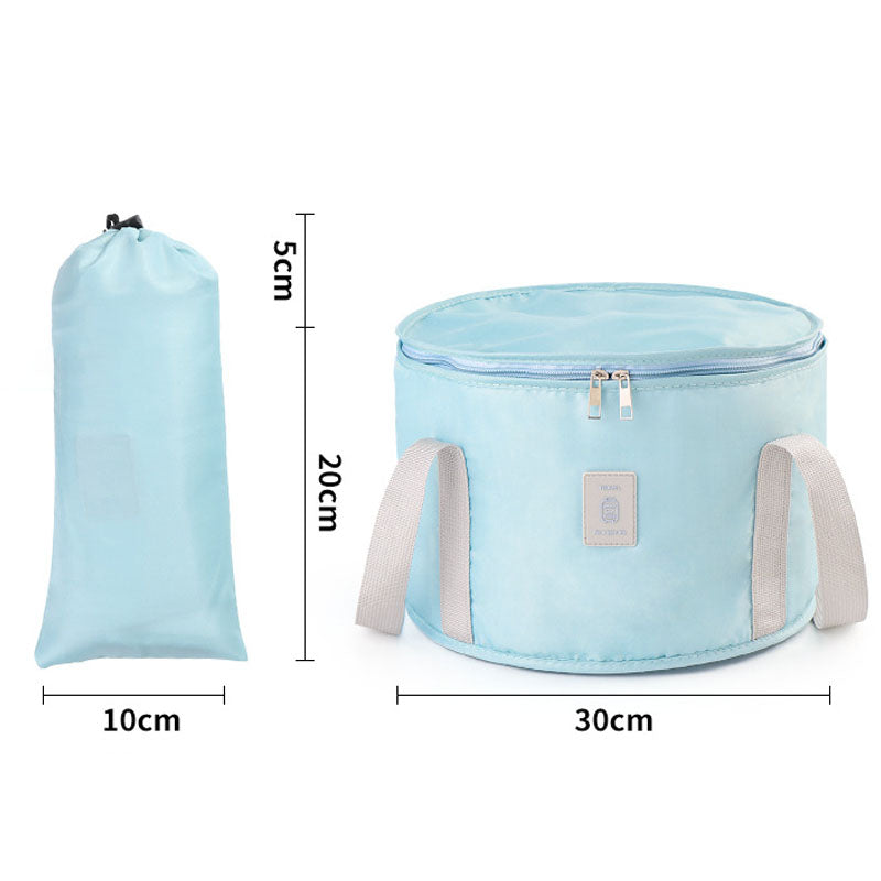 TB-0678 Small Size Portable Folding Water Bucket Travel Camping Hiking Water Holder Bag Washbasin with Lid