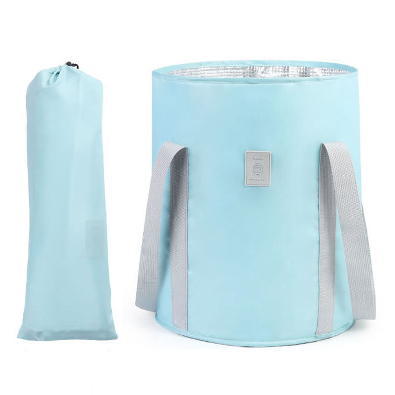 TB-0678 Large Size Portable Travel Face Washing Folding Water Bucket Outdoor Camping Hiking Washbasin Water Holder Bag
