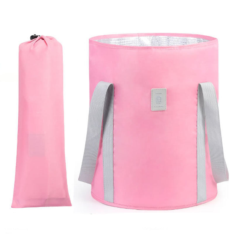 TB-0678 Large Size Portable Travel Face Washing Folding Water Bucket Outdoor Camping Hiking Washbasin Water Holder Bag