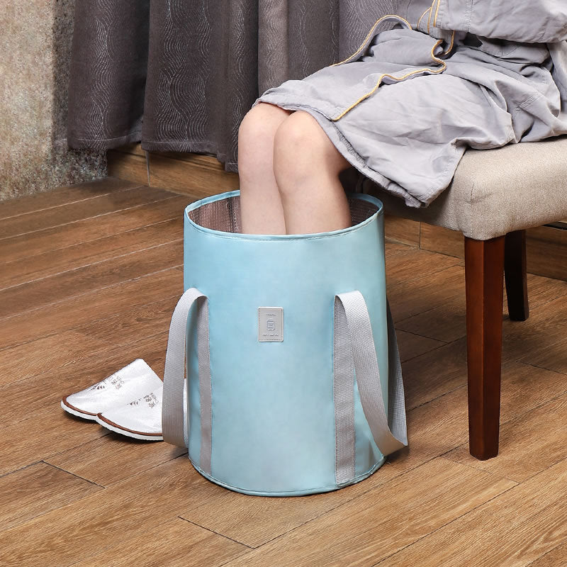 TB-0678 Large Size Portable Travel Face Washing Folding Water Bucket Outdoor Camping Hiking Washbasin Water Holder Bag