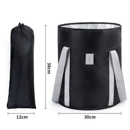 TB-0678 Large Size Portable Travel Face Washing Folding Water Bucket Outdoor Camping Hiking Washbasin Water Holder Bag