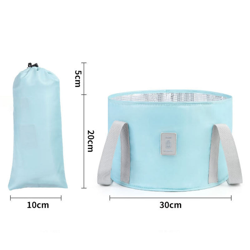 TB-0678 Small Size Portable Folding Bucket Outdoor Travel Camping Water Holder Bag Washbasin