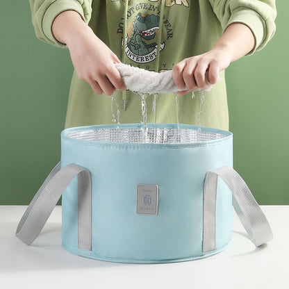 TB-0678 Small Size Portable Folding Bucket Outdoor Travel Camping Water Holder Bag Washbasin