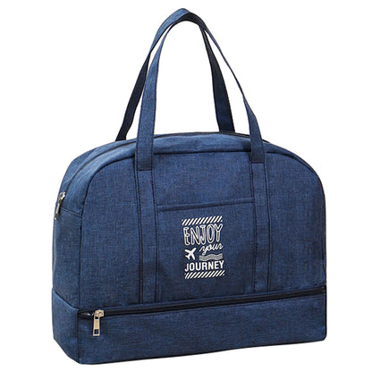 TB-0597 Small Size Portable Swimming Travel Clothes Cosmetics Storage Bag with Shoe Pocket and PVC Waterproof Pouch