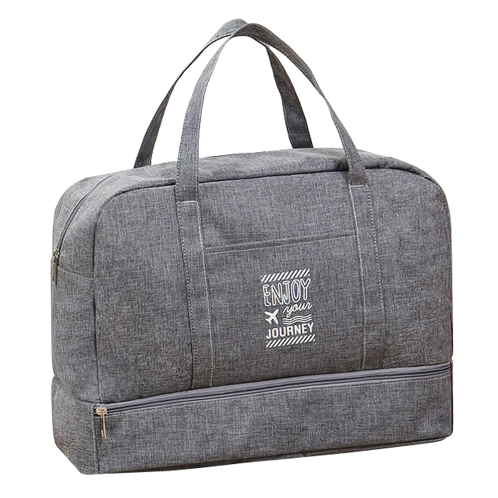 TB-0597 Large Size Portable Travel Handbag Clothes Shoes Cosmetics Storage Bag with PVC Waterproof Pouch