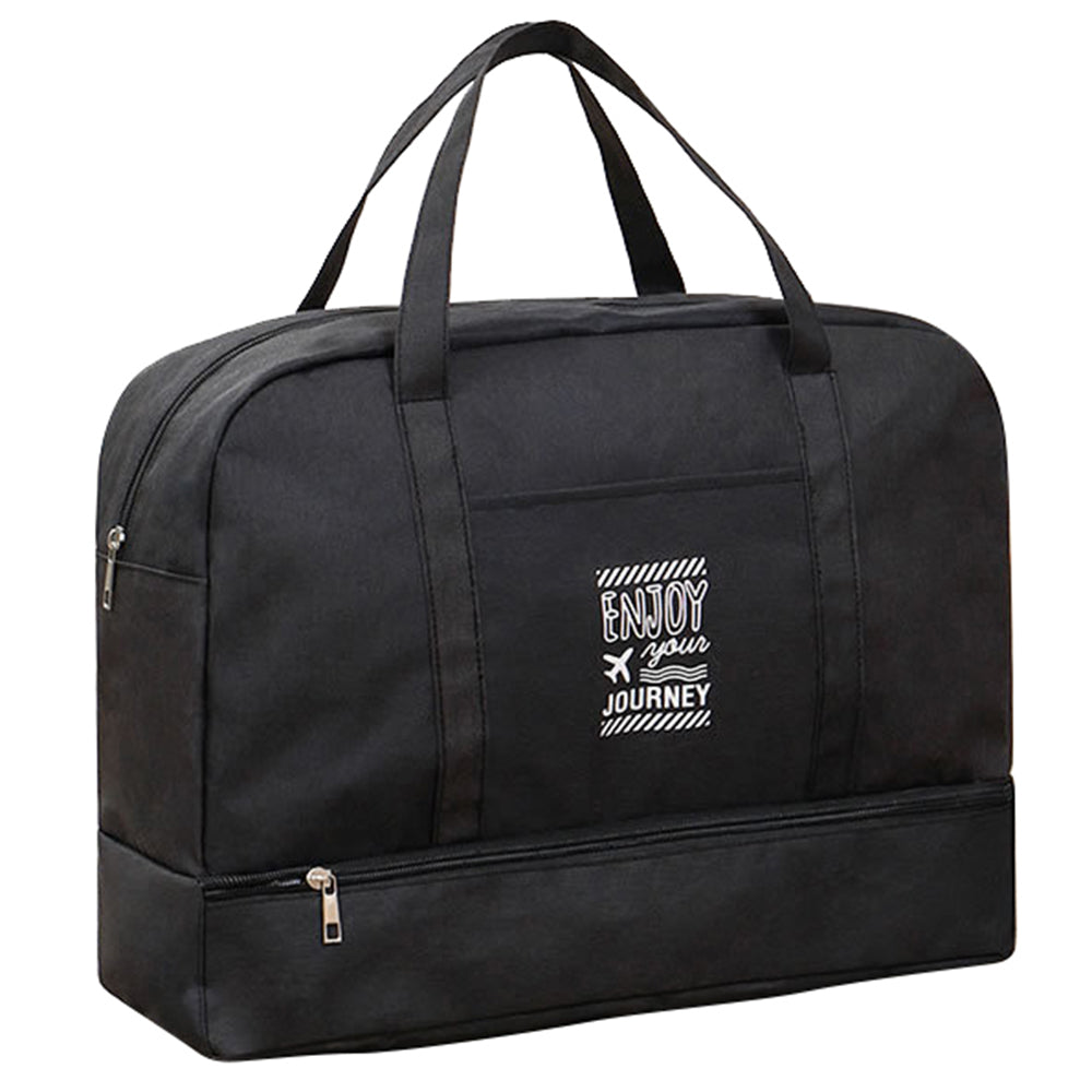 TB-0597 Large Size Portable Travel Handbag Clothes Shoes Cosmetics Storage Bag with PVC Waterproof Pouch